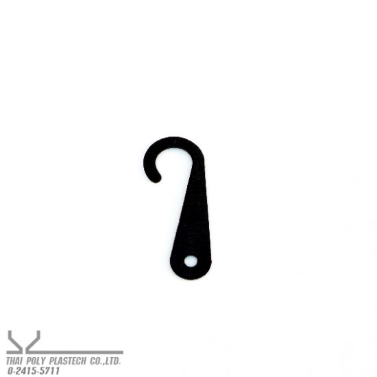 ตะขอพลาสติกแขวนสินค้า วอ แหวน สีดำ ตะขอพลาสติกแขวนสินค้า วอ แหวน สีดำ